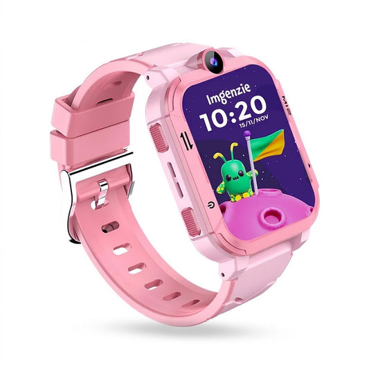 Safeguard Kids Smart Watch 5G/4G with SIM Calling, GPS Tracker, Video Calling, SOS Alerts, Face Unlock, Voice Chat, Games, IP67 Waterproof, 800mAh Battery