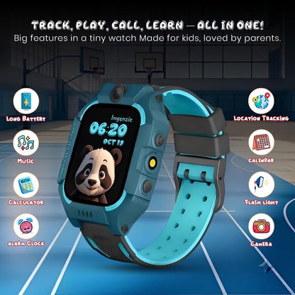 Kids Smart Watch, 2G/3G Connectivity, Two-Way Calling, Voice Calling, GPS Tracker, SOS Function, Camera & Water Rasistence, Smartwatch for Kids - Boys & Girls